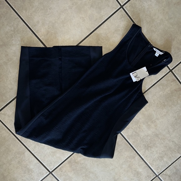 DVF Diane von Furstenberg  Teyla Midi Dress Deep Night #14 - Picture 3 of 10